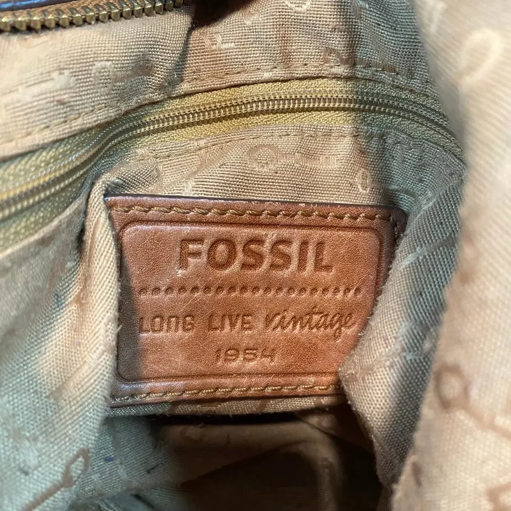 Rare Vintage Fossil Mason Patchwork Leather Crossbody Bag Purse Shoulder Bag